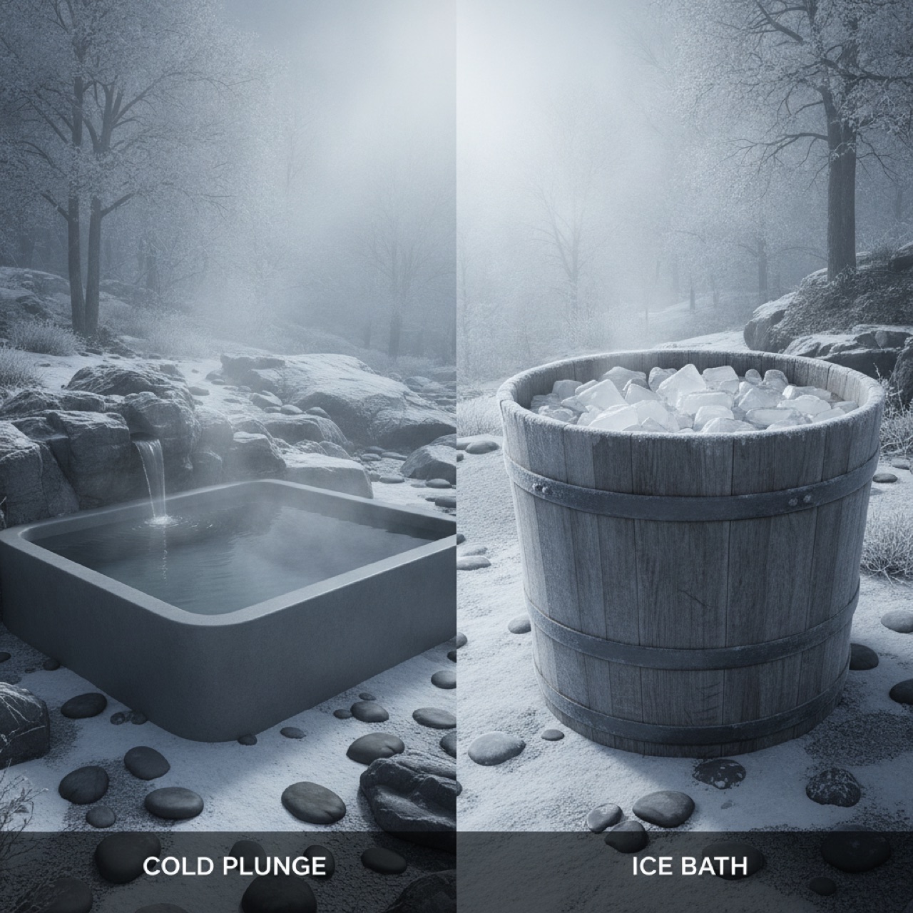 Cold plunge vs ice bath: what is actually different